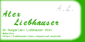 alex liebhauser business card